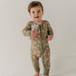 Bamboo Zip Romper- Cookies 'n Milk
