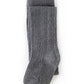 Charcoal Gray Cable Knit Tights
