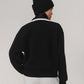 Anika Half-Zip Fleece- Black