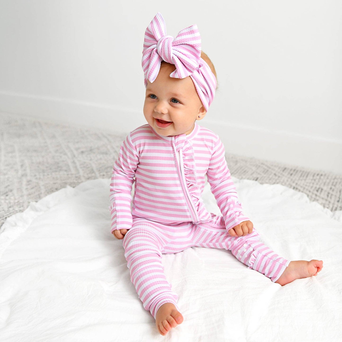 Lana Ruffle Zip Bamboo Sleeper