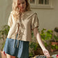 Front Tie Gingham Top