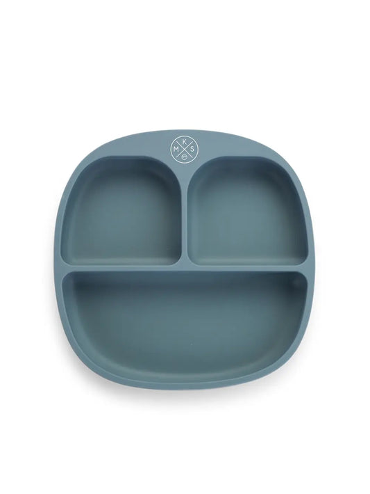 Silicone Suction Kids Plate w/ Dividing Sections