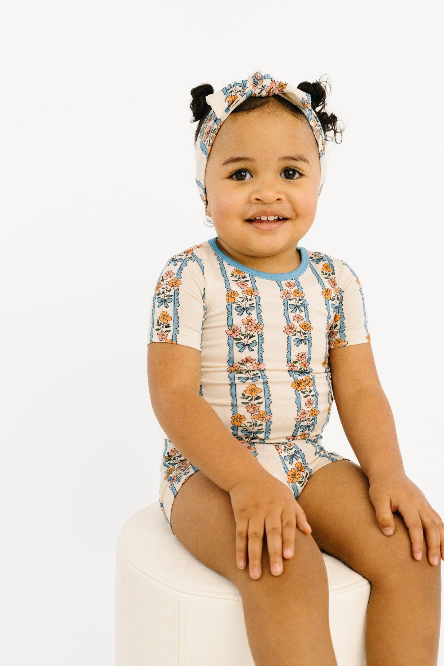 Cottage Bouquet Bamboo Shorts Set