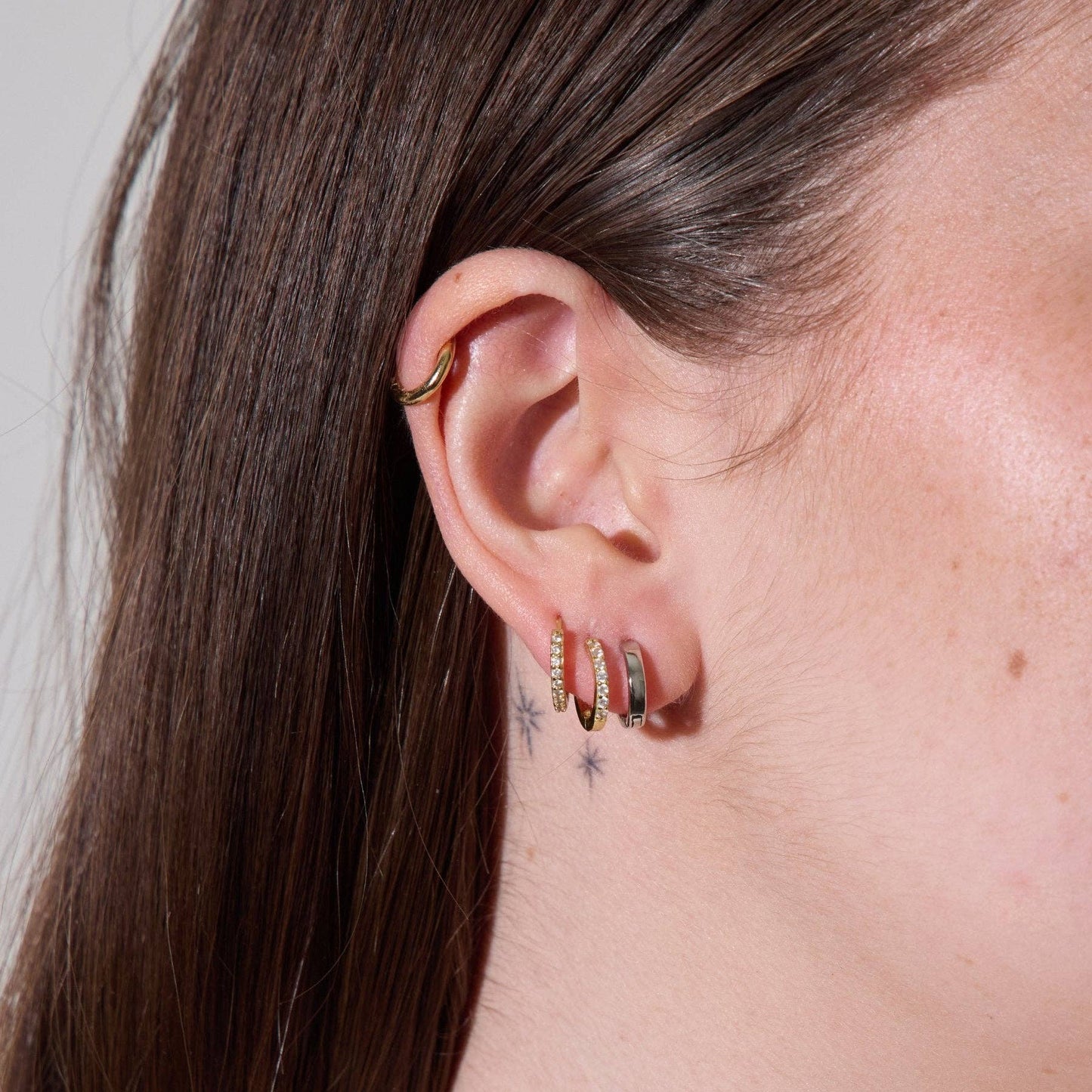 Silver Waterproof Essential Huggie Earrings