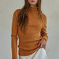 Knit Sweater Turtle Neck- Camel