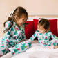 Button Up PJ Set- Trim The Tree