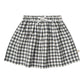 Organic Twill Skirt - Charcoal Plaid