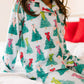 Button Up PJ Set- Trim The Tree