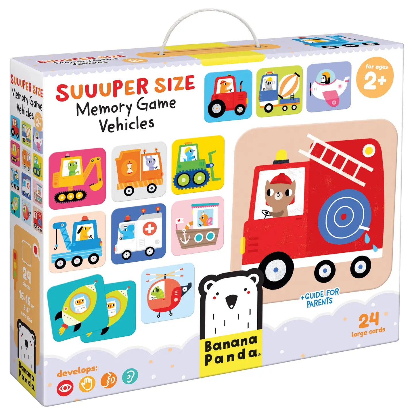 Super Size Memory Floor Game- Vehicles