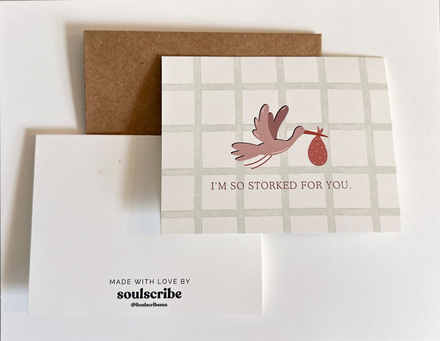Storked Card (Pink)