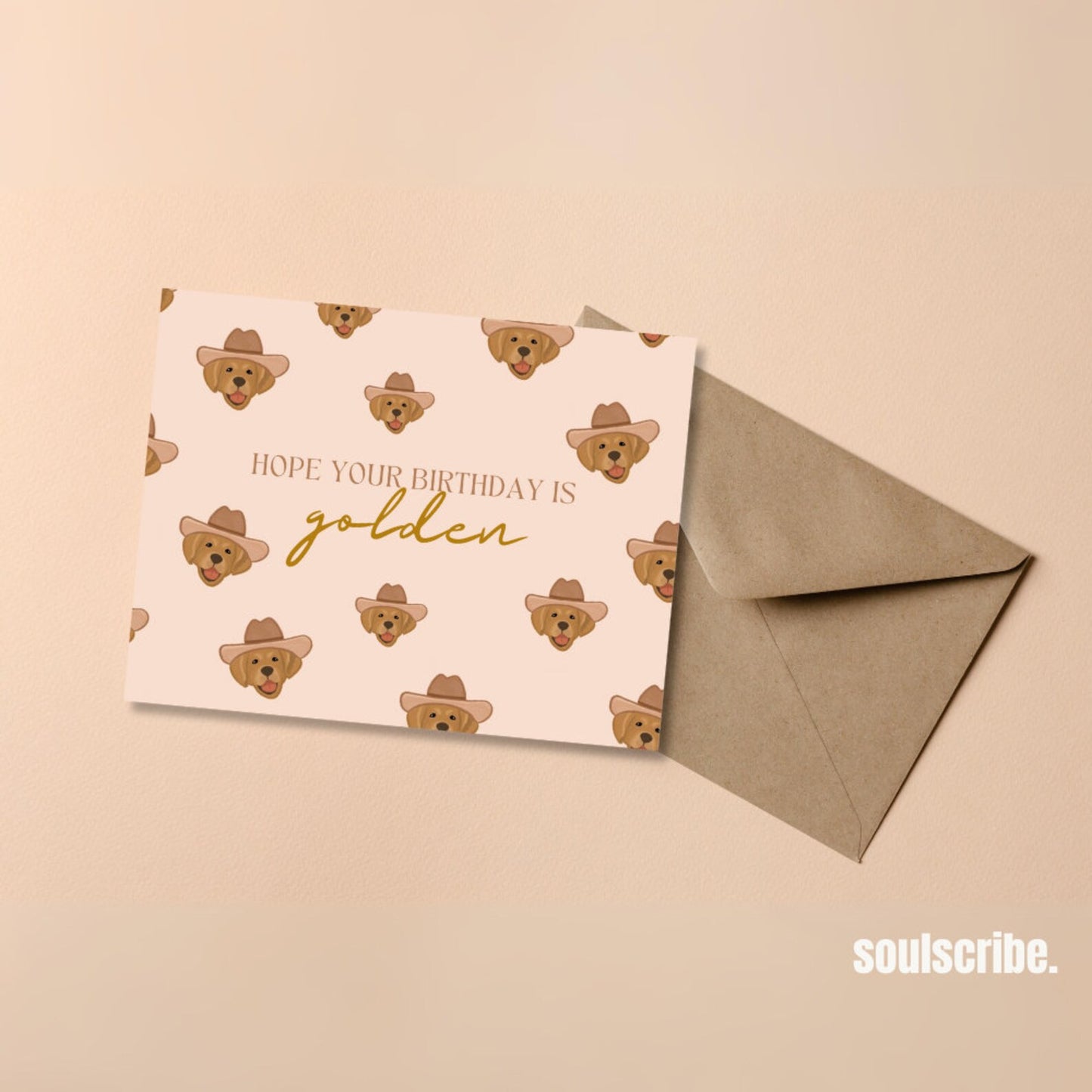 Golden Birthday Card