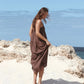 Classic Tiered Midi Dress- Chocolate