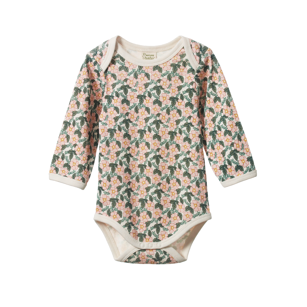 Long Sleeve Bodysuit- Garland Print