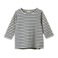 Long Sleeve River Tee- Navy Stripe