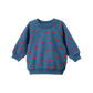 Emerson Sweatshirt- Raspberry Blue Print