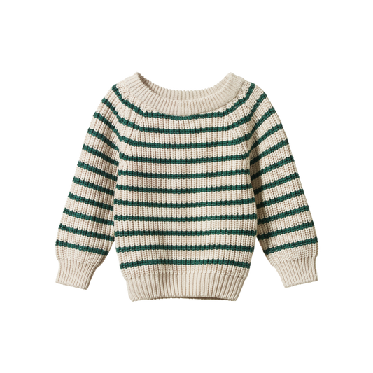 Billy Jumper- Pine Sailor Stripe