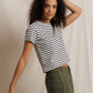 perfectwhitetee Carter Striped Crewneck Tee