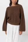 Classic Knit Jumper- Chocolate