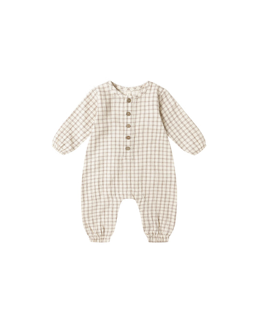 Woven Jumpsuit- Cedar Check