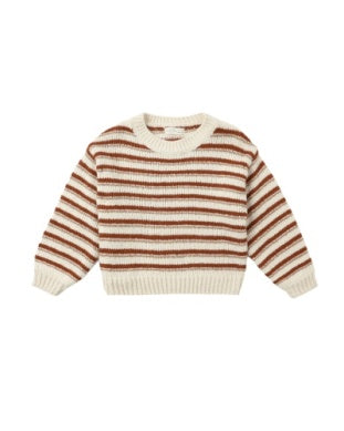 Aspen Sweater- Ruby Stripe