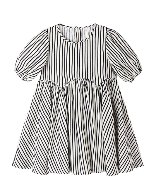 Rose Dress- Wavy Stripe