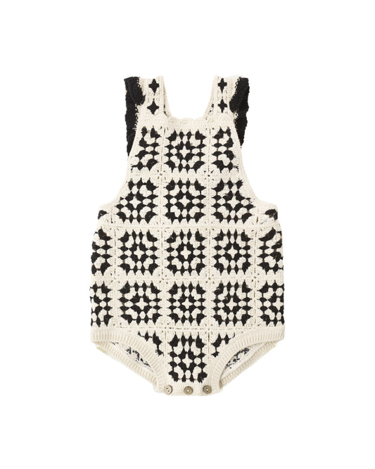 Crochet Romper- Abstract