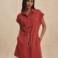 Avaya Half Zip Dress- Bossa Nova