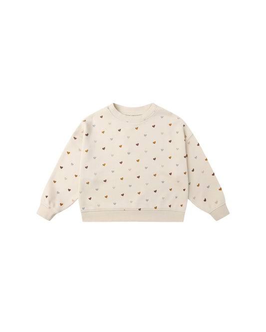 Boxy Pullover- Hearts