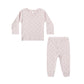 Pointelle Long Sleeve Tee + Legging- Lilac Ditsy