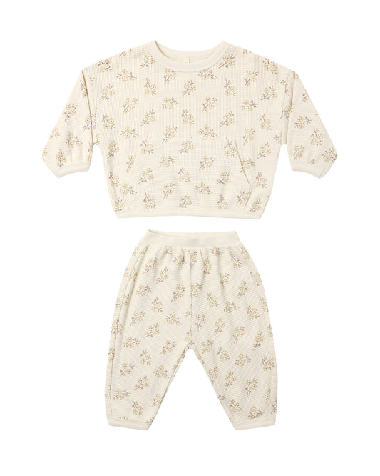 Waffle Slouch Set- Meadow