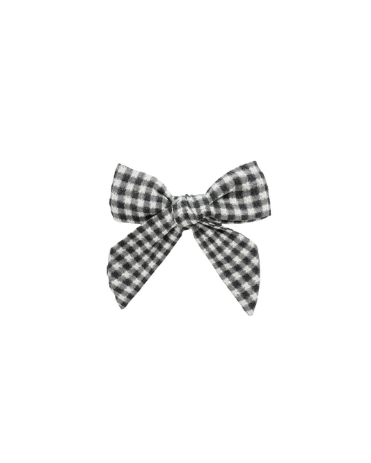 Bow- Black Gingham