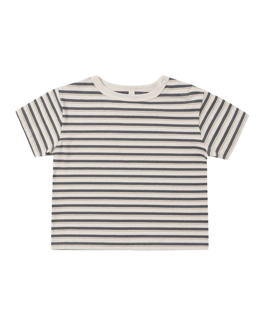 Boxy Tee- Vintage Stripe