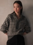 Furley Half Zip Knit - Charcoal Marl