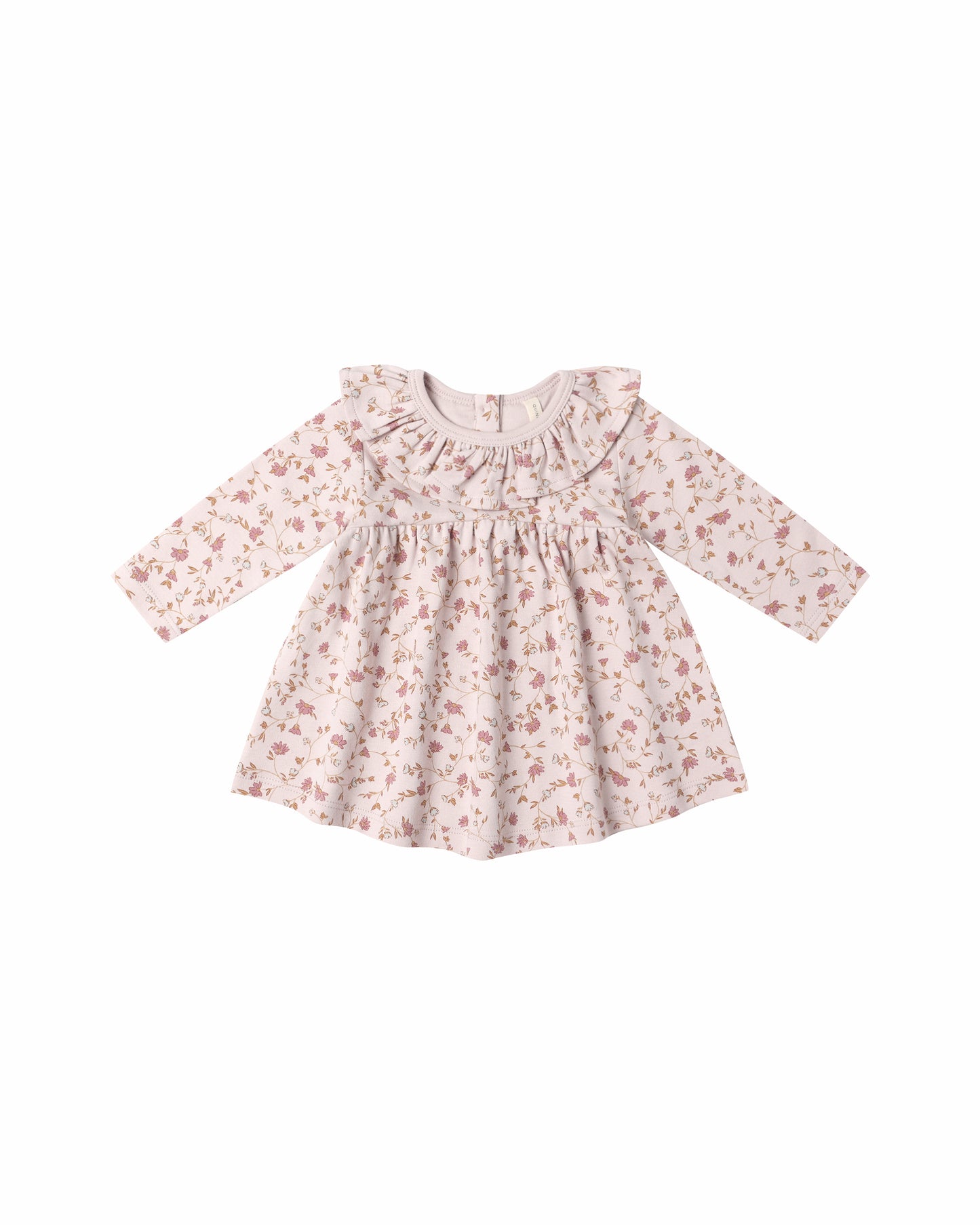 Ruffle Collar Jersey Dress- Garden