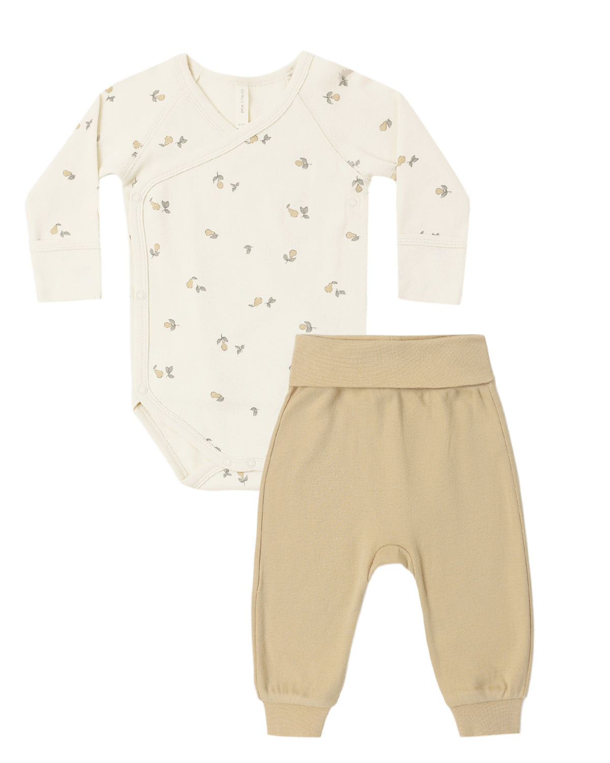 Side Snap Bodysuit + Pant Set- Pears