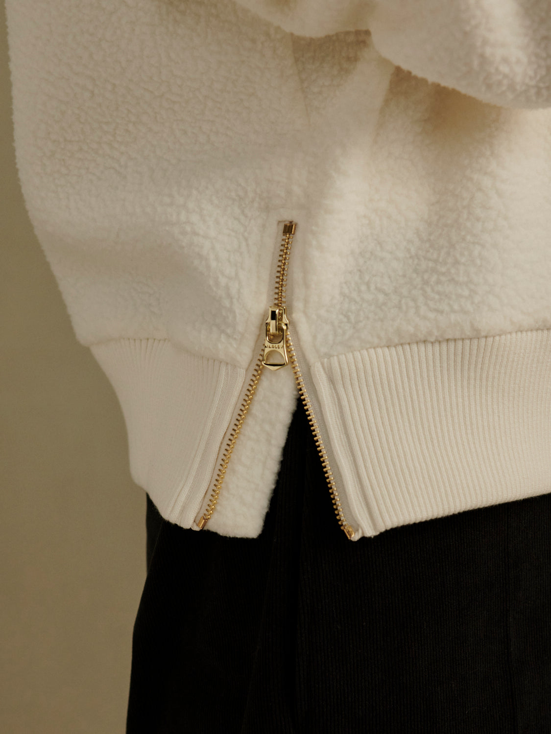 Jaylin Half-Zip Fleece- Egret