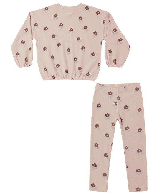 Spongey Knit Set- Petal Daisy