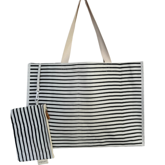 XL All Day Bag- Thin Stripe