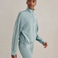 Sian Cropped Half Zip Sweat- Tourmaline