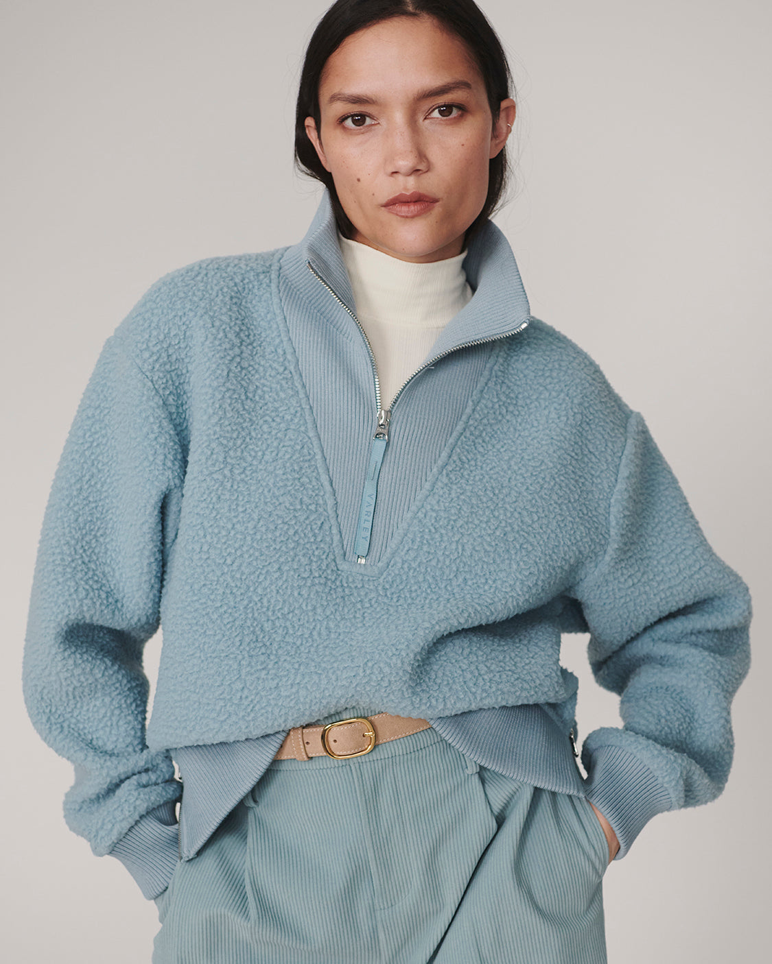 Jaylin Half-Zip Fleece- Tourmaline