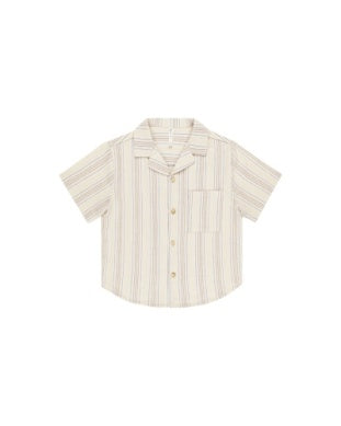 Lapel Collar Shirt- Summer Stripe
