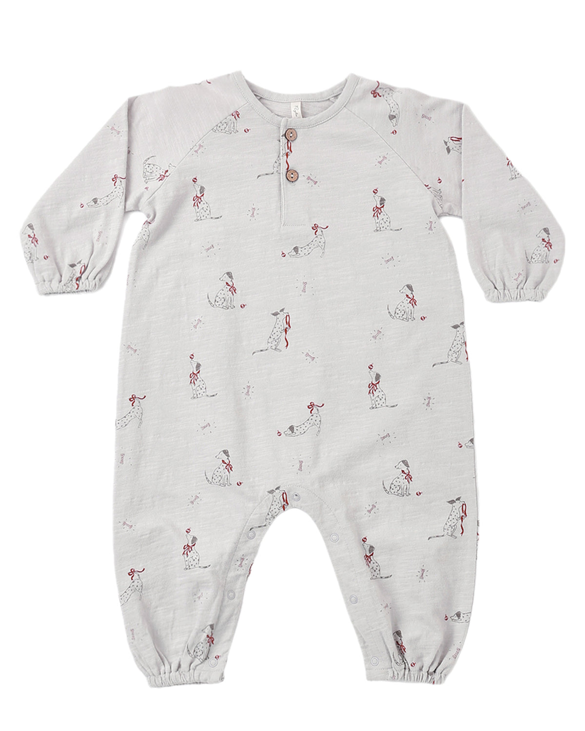 Henley Jumpsuit- Dalmatian