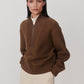 Mumford Fleece Half-Zip- Teak Olive