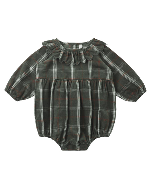 Freya Romper- Holiday Plaid