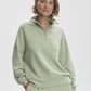 Hawley Half Zip Sweat- Snow Sage