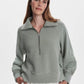 Milano Half-Zip Sweat 2.0- Thyme / Egret