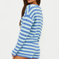 Beach Sweater- Sapphire Sea Stripe