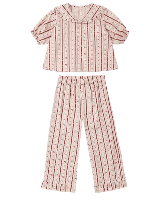 Ruffle Pajamas- Candy Cane Lane