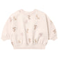 Ruffle Fleece Sweatshirt- Mittens