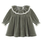 Velour Dress- Spruce